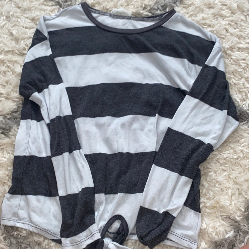 striped long sleeve T-shirt